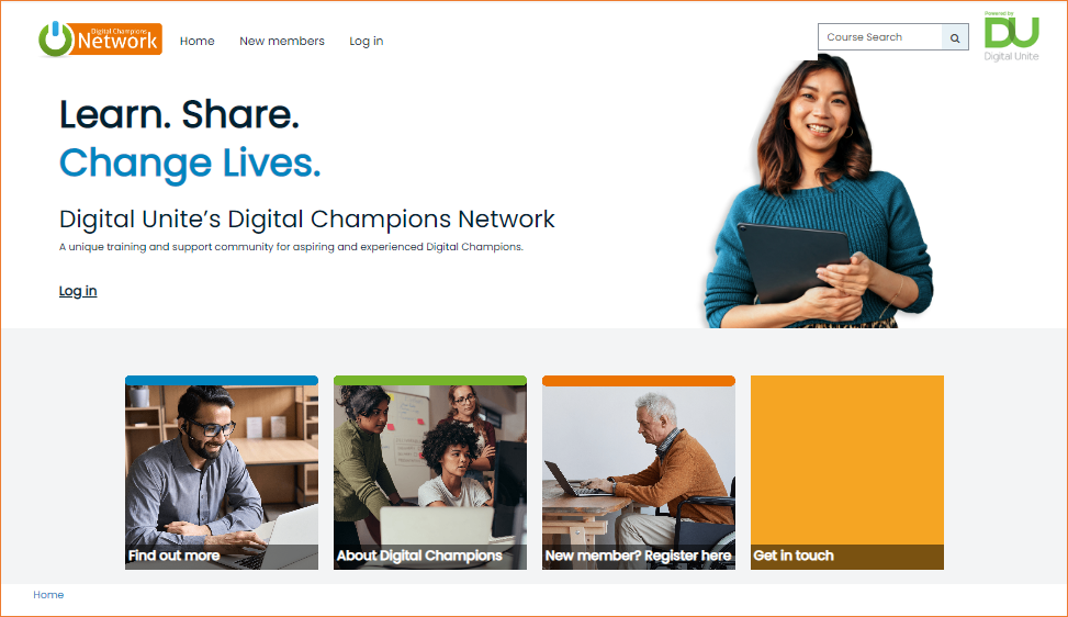 Digital Champions Network home page