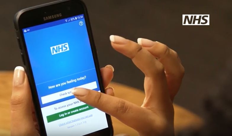 NHS app screenshot