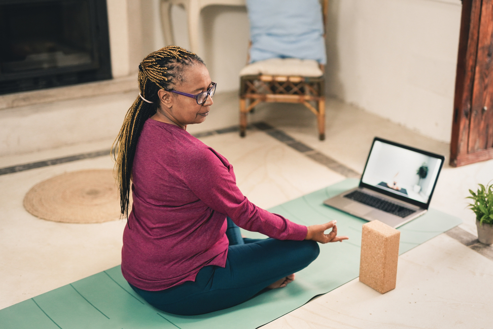 Online yoga class