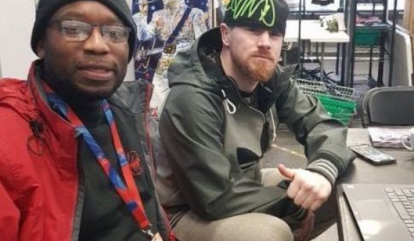 two men at a drop in session
