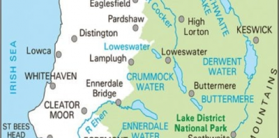 map of the area covered