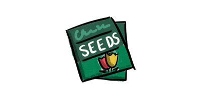 A packet of seeds
