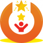 Open badge showing an icon of a person succeeding, with stars above them