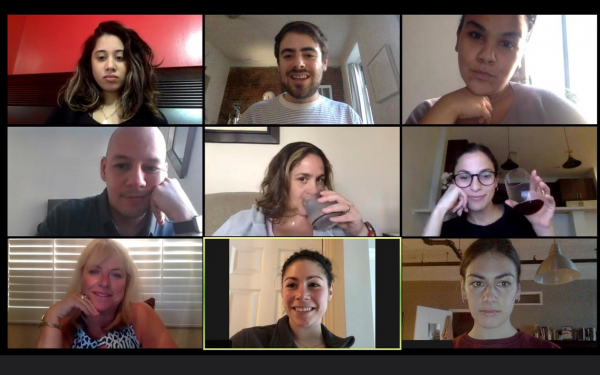 A picture of people on a Zoom call reflecting our webinar and free resource kit for using Zoom