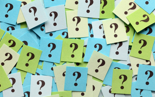 question marks depicting all the questions being asked about digital inclusion