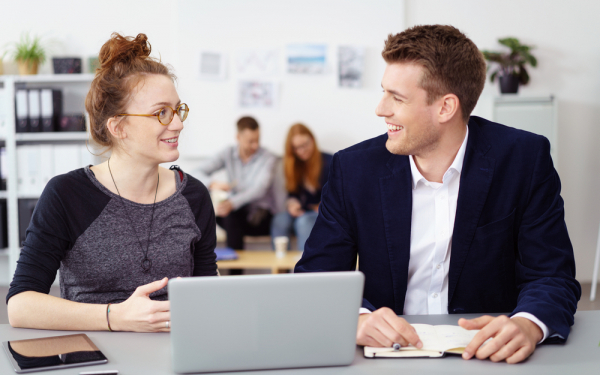 two people at a computer