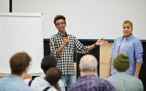 people at a workshop