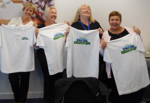 Happy DCs with Tshirt