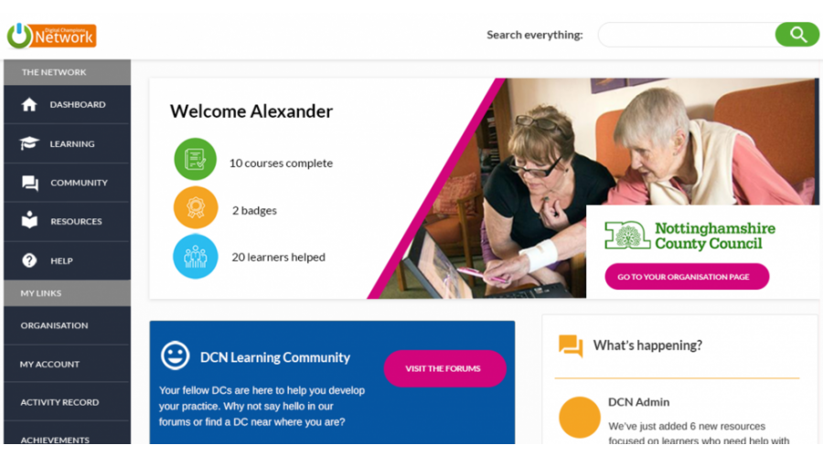 digital champions network screenshot