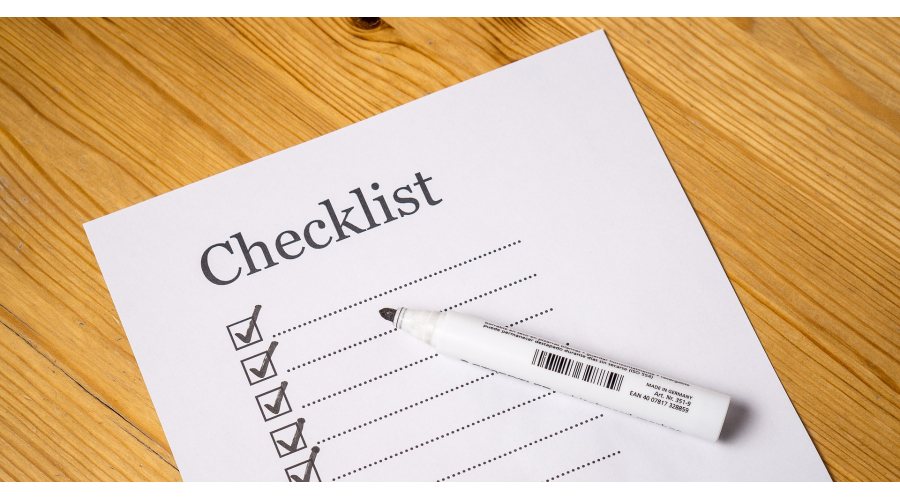 An image of a checklist