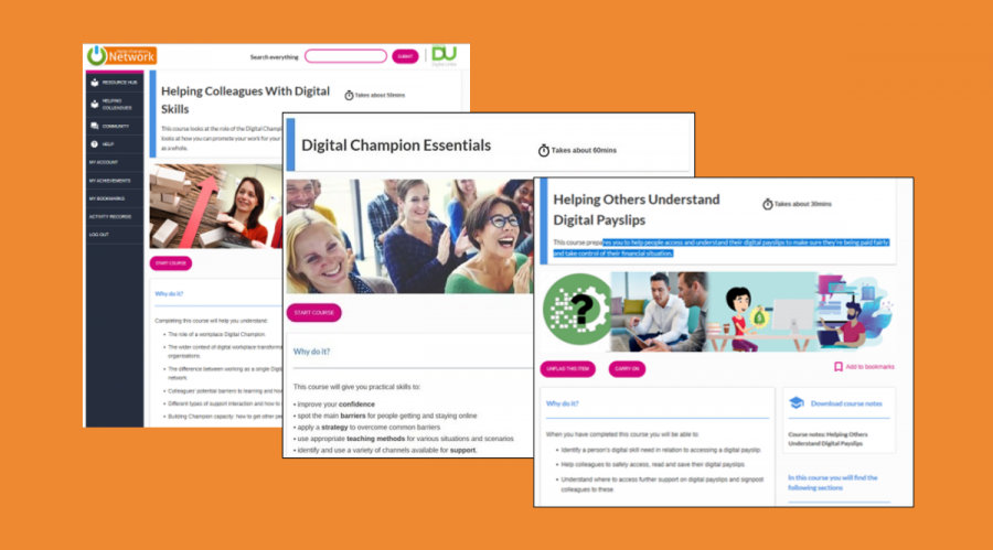 Training courses for Digital Champions