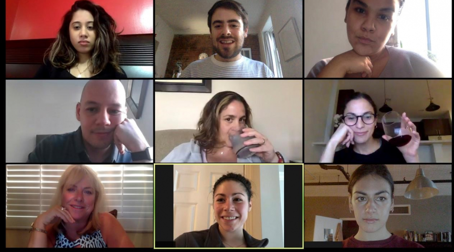 A picture of people on a Zoom call reflecting our webinar and free resource kit for using Zoom