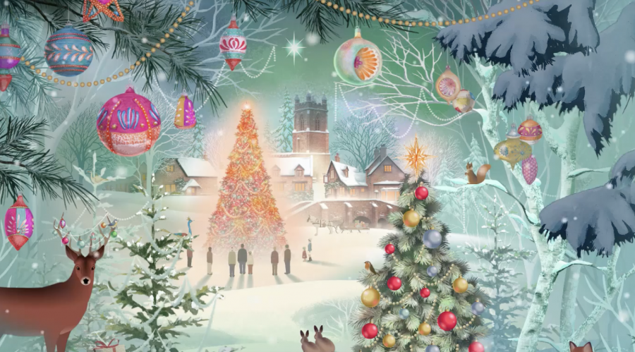 snowy scene