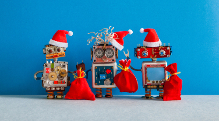 robots looking like elves